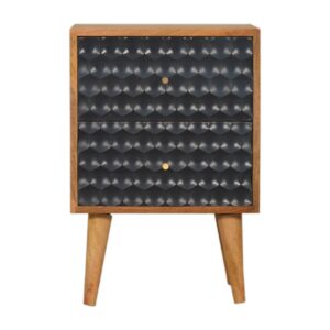 Navy Blue Honeycomb Bedside