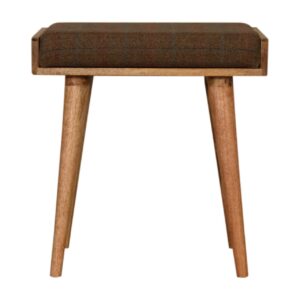 Multi Tweed Tray Style Footstool