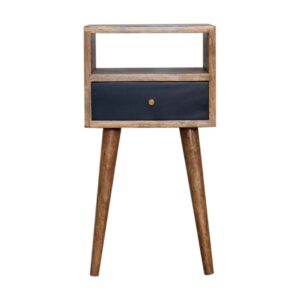 Mini Navy Blue Hand Painted Bedside