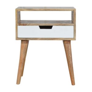 White Painted Drawer Bedside Table
