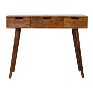 Chestnut Foldable Mirror Table