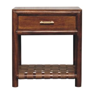 Chestnut T-Bar Bedside