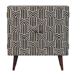 Honey Caramel Edessa Bone Inlay Cabinet