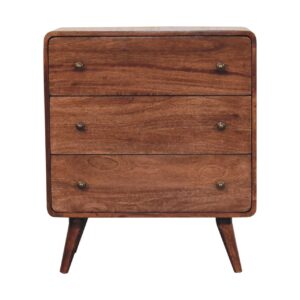 Curved Honey Caramel Chest