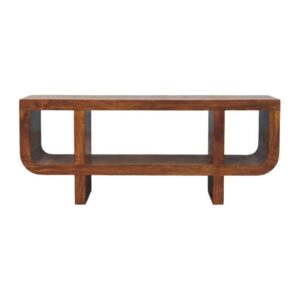Orion Curved Chestnut Media Unit