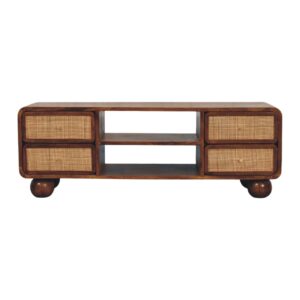 Larissa 4 Drawer Chestnut Media Unit