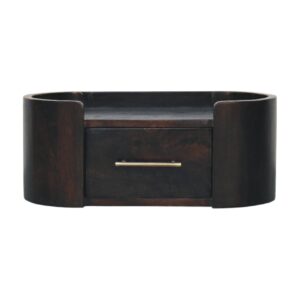 Curved Front Wall Nightstand