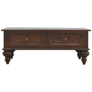 Turned 4 Drawer Coffee Table