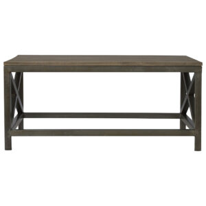 Industrial Cross Metal Oatmeal Coffee Table