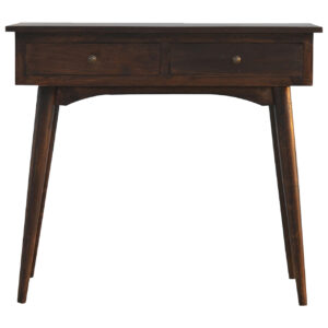 2 Drawer Walnut Hallway Console