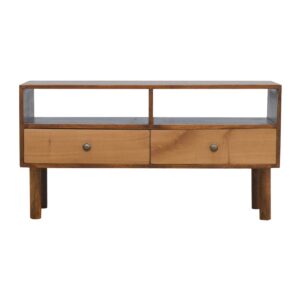 Oak Front Media Unit