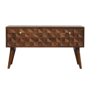 Chestnut Diamond Storage Bench