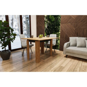 FAMILY Oak & Anthracite Dining Table – Extendable Modern Table